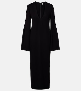 Vestido largo de crepé de cady | Toteme