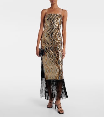 Midikleid Hemingway Disco mit Pailletten | Taller Marmo