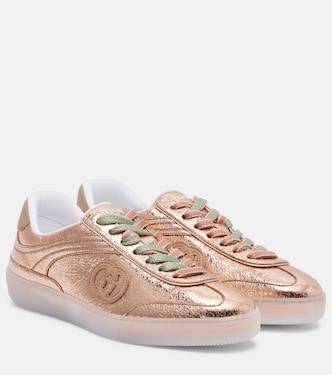 Sneakers G75 aus Metallic-Leder | Gucci