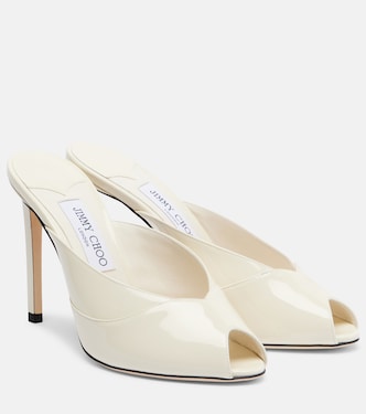 Mules Brigitte 100 en cuir verni | Jimmy Choo
