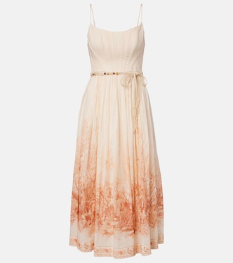 Wanderlust printed cotton midi dress | Zimmermann