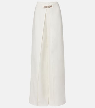 Imann pleated linen wide-leg pants | Ralph Lauren Collection