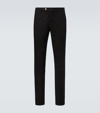 Pantaloni slim in misto cotone | Brunello Cucinelli