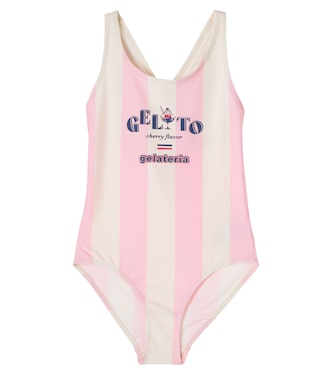 Pomia printed striped swimsuit | Konges Sløjd