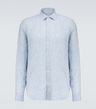 Giles linen long-sleeved shirt | Orlebar Brown
