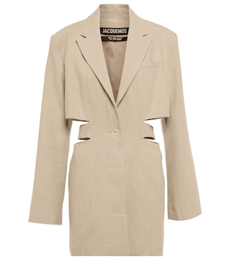 La Robe Bari linen blazer minidress | Jacquemus