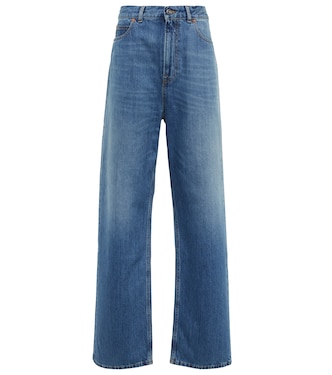 Jeans anchos de tiro alto | Valentino