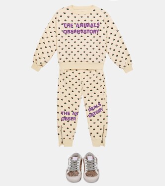 Panther printed cotton sweatpants | The Animals Observatory