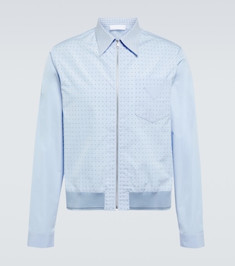 Studded cotton blouson jacket | Prada