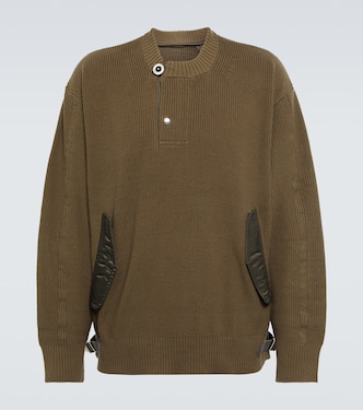 Pull en coton mélangé | Sacai