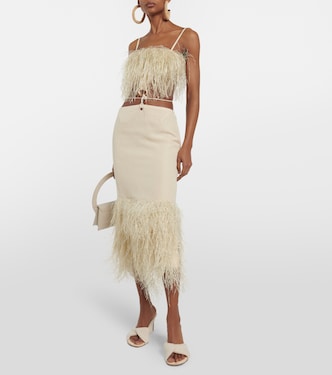 Abito midi La Robe Raphia con frange | Jacquemus