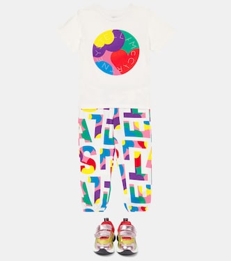 T-shirt in jersey di cotone con stampa | Stella McCartney Kids