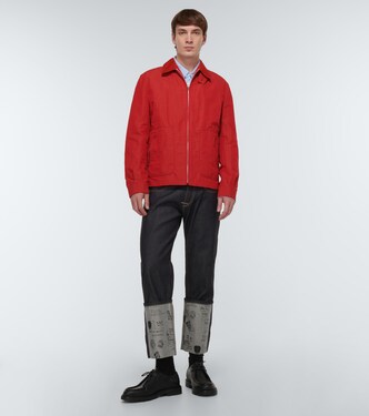 x Jean-Michel Basquiat cotton and linen jacket | Junya Watanabe