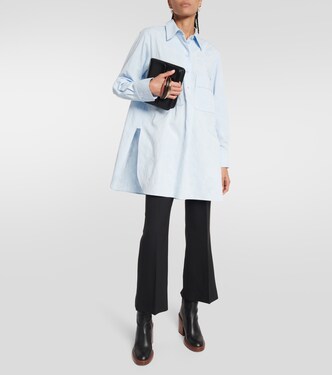 Pantalon raccourci en laine mélangée | Chloé