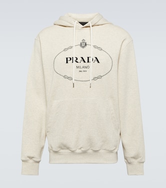 Bedruckter Hoodie aus Baumwolle | Prada