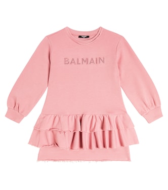 Kleid aus Baumwolle | Balmain Kids
