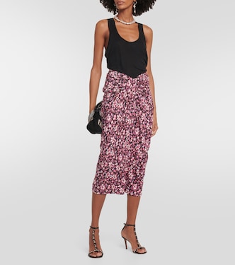Falda midi de jersey fruncido | Marant Etoile