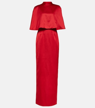 Robe longue en satin | Carolina Herrera