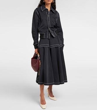 Gonna mini a pieghe | Bottega Veneta