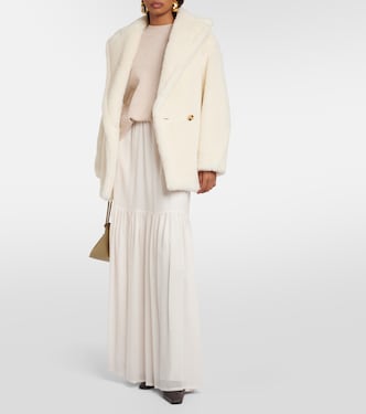 Cafila pleated virgin wool maxi skirt | Max Mara