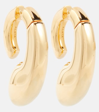 Drip gold-plated earrings | Alaïa