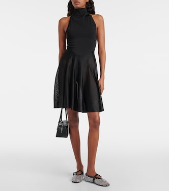 Jersey and mesh minidress | Alaïa