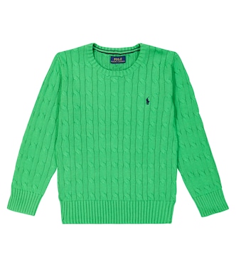 Jersey en punto trenzado de algodón | Polo Ralph Lauren Kids