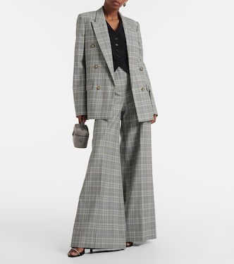 Prince of Wales check wool blazer | Stella McCartney