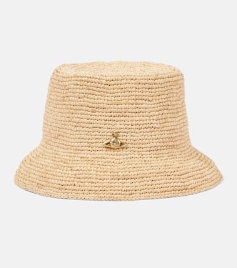 Cappello da pescatore Orb in rafia | Vivienne Westwood
