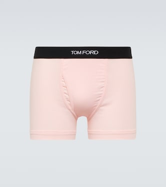 Boxer in jersey di misto cotone con logo | Tom Ford