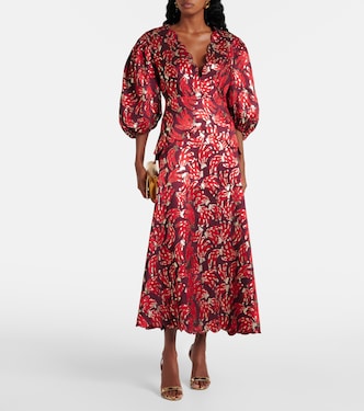 Abito midi Bossa Banana in jacquard | Farm Rio