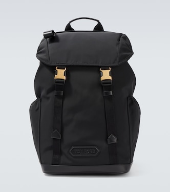 Leather-trimmed backpack | Tom Ford