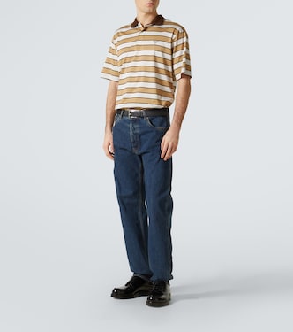 Polo in cotone a righe | Prada