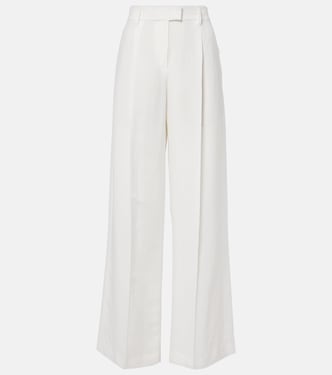 Pantaloni a gamba larga in twill | Brunello Cucinelli