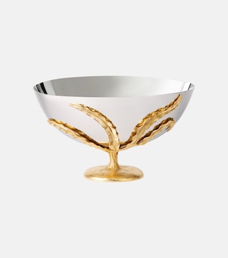 Fern Large 24kt gold-plated bowl | L'Objet