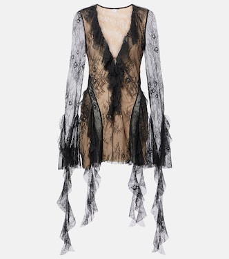 Surin ruffled lace minidress  | Bananhot