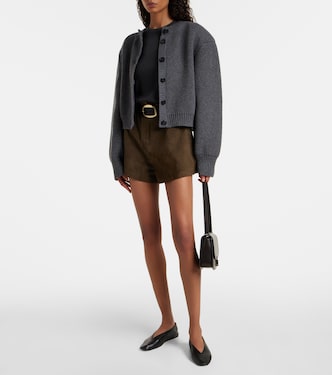 Lise high-rise suede shorts | The Frankie Shop