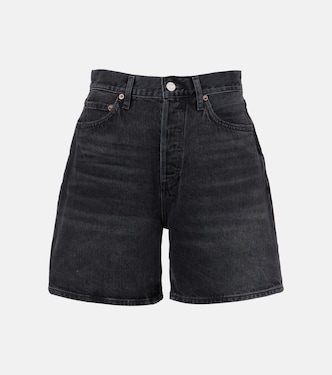 Dame high-rise denim shorts | Agolde