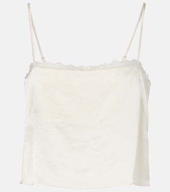 Cropped-Top Barb aus Satin | Leset