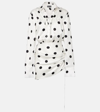 Polka-dot silk satin minidress | David Koma