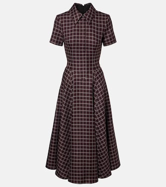 Jody houndstooth wool-blend midi dress | Emilia Wickstead