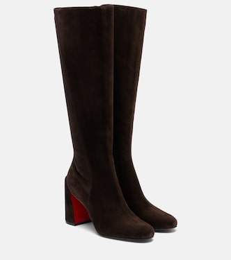 Overknee-Stiefel Loo 85 aus Veloursleder | Christian Louboutin