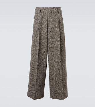 울 블렌드 와이드 팬츠 | Dries Van Noten