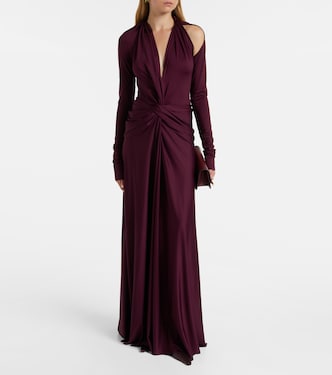 Gathered jersey gown | Victoria Beckham