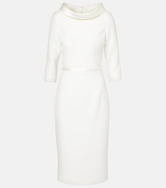 Bridal Meryl crêpe midi dress | Safiyaa