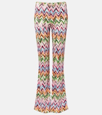 Zig Zag high-rise flared pants | Missoni