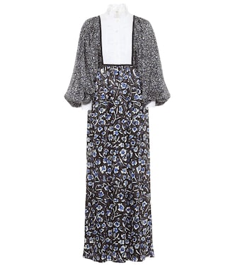 Abito lungo a stampa in seta | Tory Burch