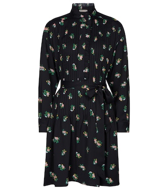 Cora floral pleated shirt dress | Tory Burch