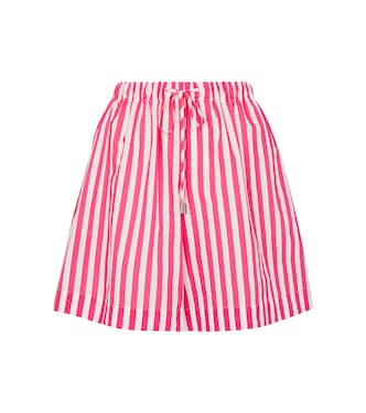 Shorts Fiamma a righe in misto cotone | Max Mara