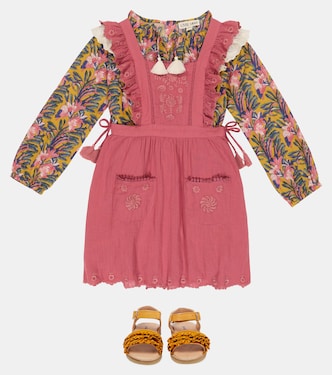 Huguette cotton dungaree dress | Louise Misha